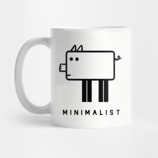 Geometrical, minimalist design for pig fans Mug